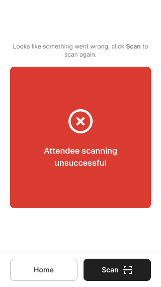 Retry an unsuccessful badge scan